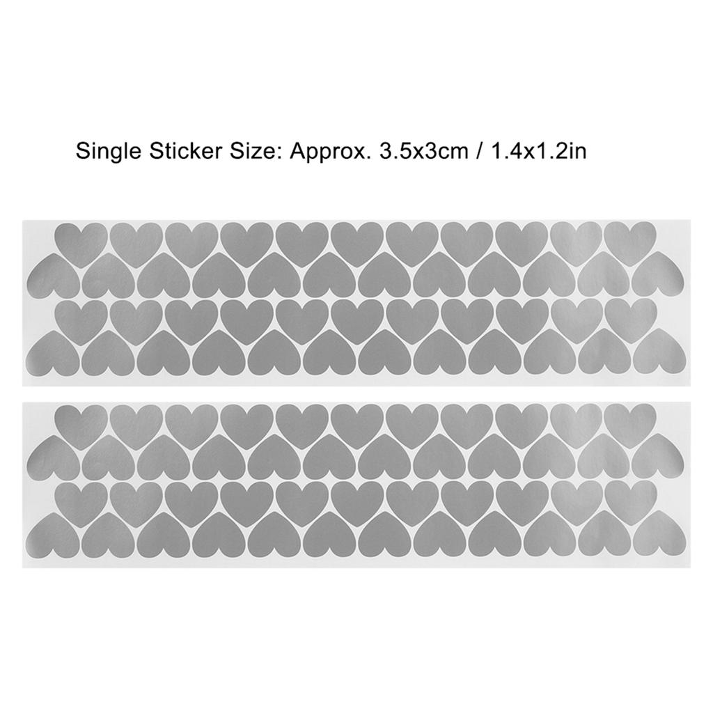 Wall Sticker Decal DIY Wallpaper Sticker for Home Living Room Dormitory Decoration Silver 3.5x3cm