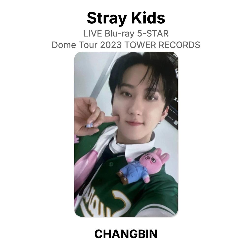 Stray Kids LIVE Blu-ray 5-STAR Dome Tour 2023 TOWER RECORDS Official Photocard