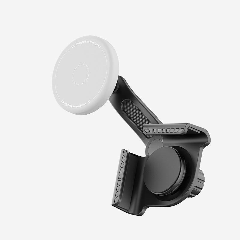 Universal Aluminum Alloy Car Phone Holder Adjustable Multi Angle Clamp Mount for Curved Arc Screen Mobile Phones Auto Accessorie Curved screen-White