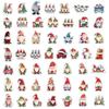 50PCS Christmas Dwarf Stickers Exquisite and Cute Santa Claus Account Phone Case Laptop Luggage Waterproof Stickers