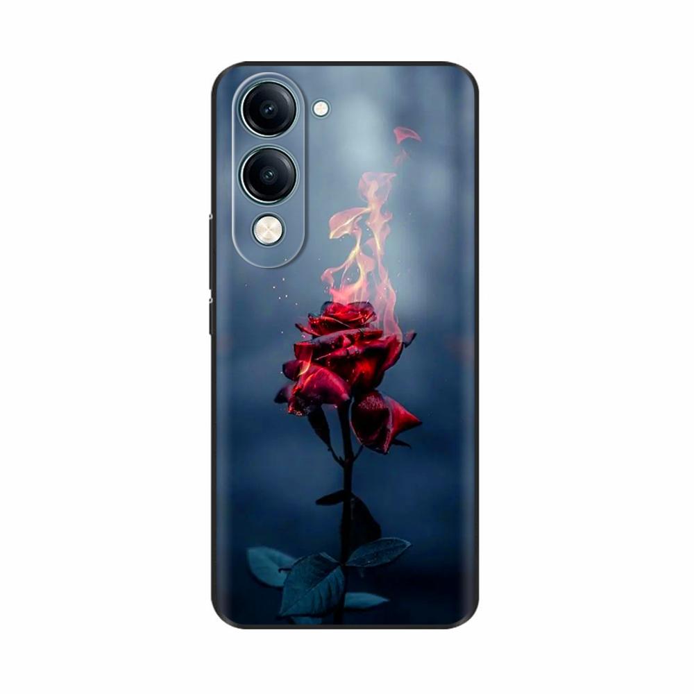 For Vivo Y19 5G Case Cool Painting Soft TPU Covers Black Silicone Back Cover for Vivo Y19 5G Y 19 Phone Cases Cartoon Fundas