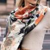WTEMPO Women's Autumn Winter Retro Elegant Printed Scarf Casual Versatile Scarf Shawl Fashion Cold-proof Windproof Warm Scarves