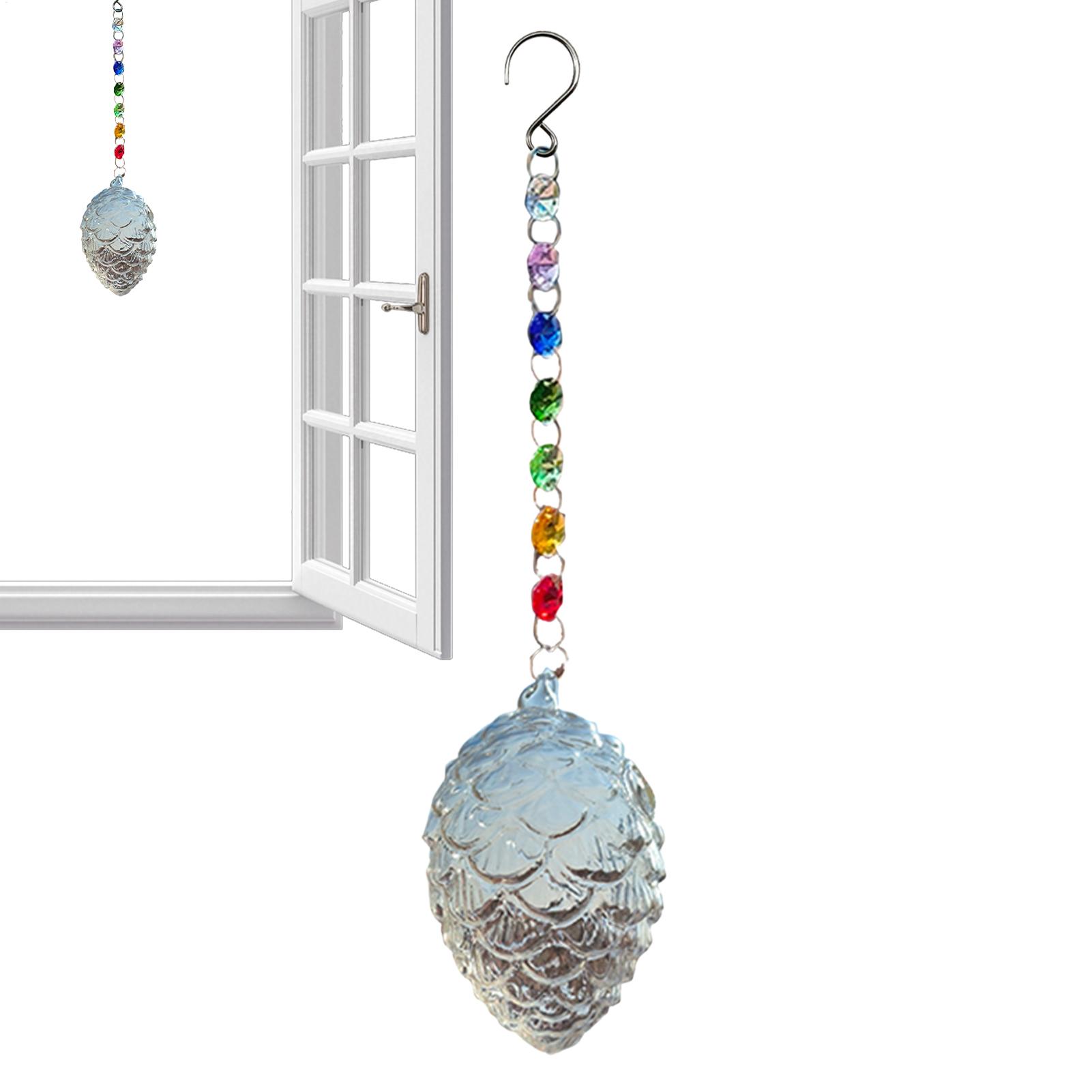 Outdoor Hanging Glass Hummingbird Feeder Pine Cone Shape Garden Food Holder Circular Hummingbird Feeder For Garden Backyard China Mainland