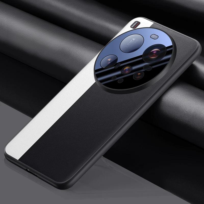 Lens Camera Protect Phone Case for Xiaomi 15 Ultra 15Ultra Case Luxury Ultra Thin Matte Contrasting Color Leather Shockproof Protection Back Cover