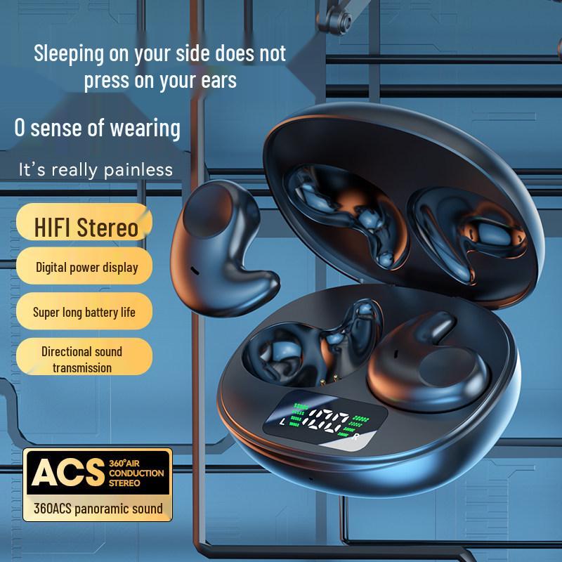 2025 Invisible Mini Wireless Sleep Bluetooth Headphones - Long Battery Life, Noise-Cancelling, Side-Sleep Comfort