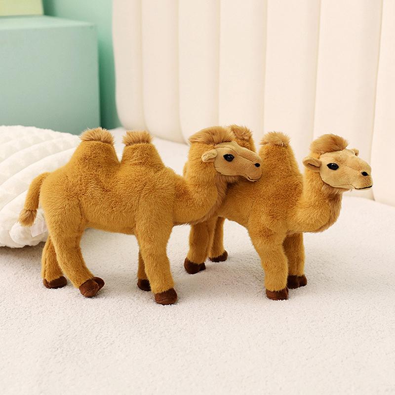 30Cm Simulation Standing Camel Plush Toys Soft Stuffed Steric Camel Toys For Children Creative Decor For Bookcase/Car Funny Gift