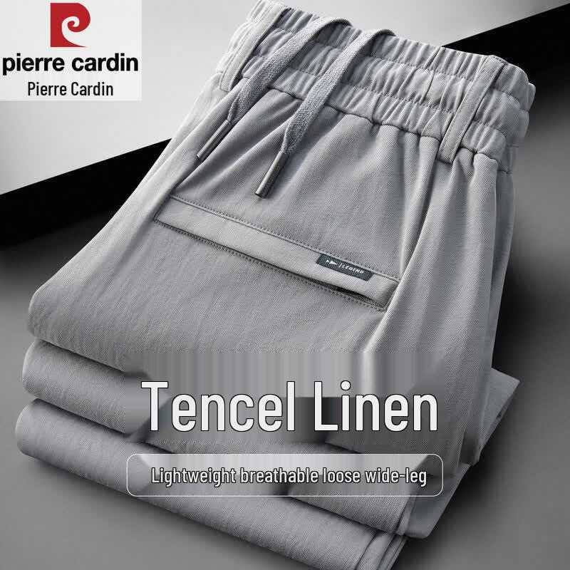

Pierre Cardin Men s Summer Tencel Linen Loose Fit Casual Pants L