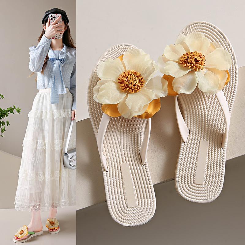 Fairy Shoes Flat Flip-flops Women's Soft-soled Beach Board Shoes