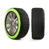Fabric Tire Chain, Non-metallic Snow Chain, Snow Socks, for 2 Drive Wheels, Easy To Install, No Need To Jack Up, Does Not Damage Tires, Lightweight,