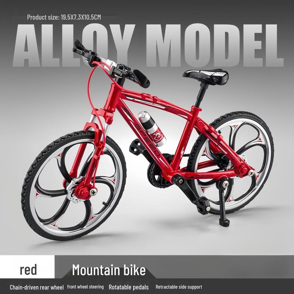 TikTok Alloy Softtail Mountain Bike Model Toy