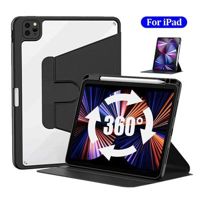 Rotation Lederhülle für IPad Air 5 4 10.9 Pro 10.5 11 12.9 Mini 6 für IPad 9.7 10.2 7/8/9. 10. Generation Silikonhülle mit Stifthalter