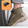 High Work Boots with Steel Toe Cap Industrial Construction Waterproof Non-slip Work Shoes Lightweight Winter Boots Safety Shoes