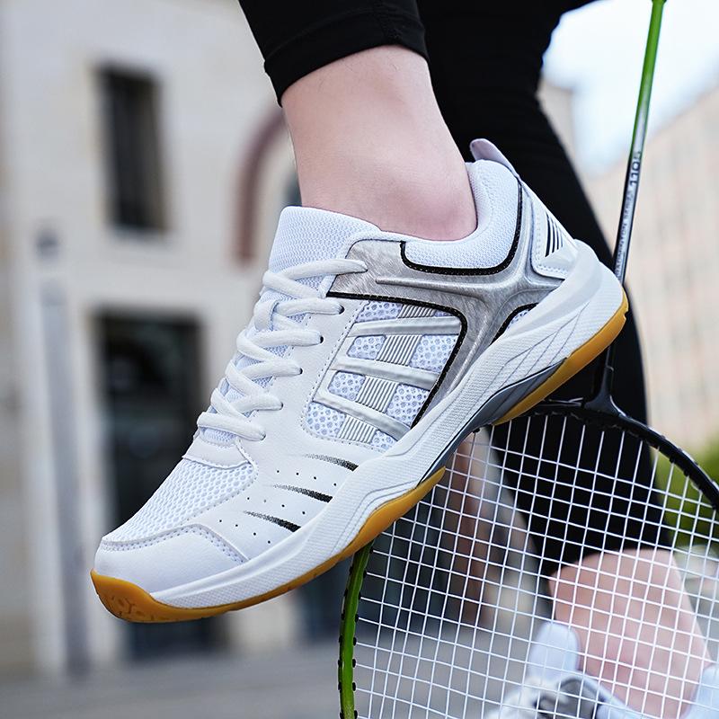 Foreign Trade New Professional Badminton Shoes Men's Large Size Breathable Non-slip Wear-resistant Table Tennis Shoes Tennis Training Shoes Women