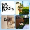Colgadores de plantas de pared resistentes, ganchos metálicos para exteriores, soportes para linternas, macetas y comederos para pájaros.