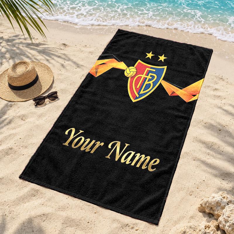 FC Basel Custom Name Beach towels also serve as bath towels summer essential a musthave for the outdoors the beach and the pool