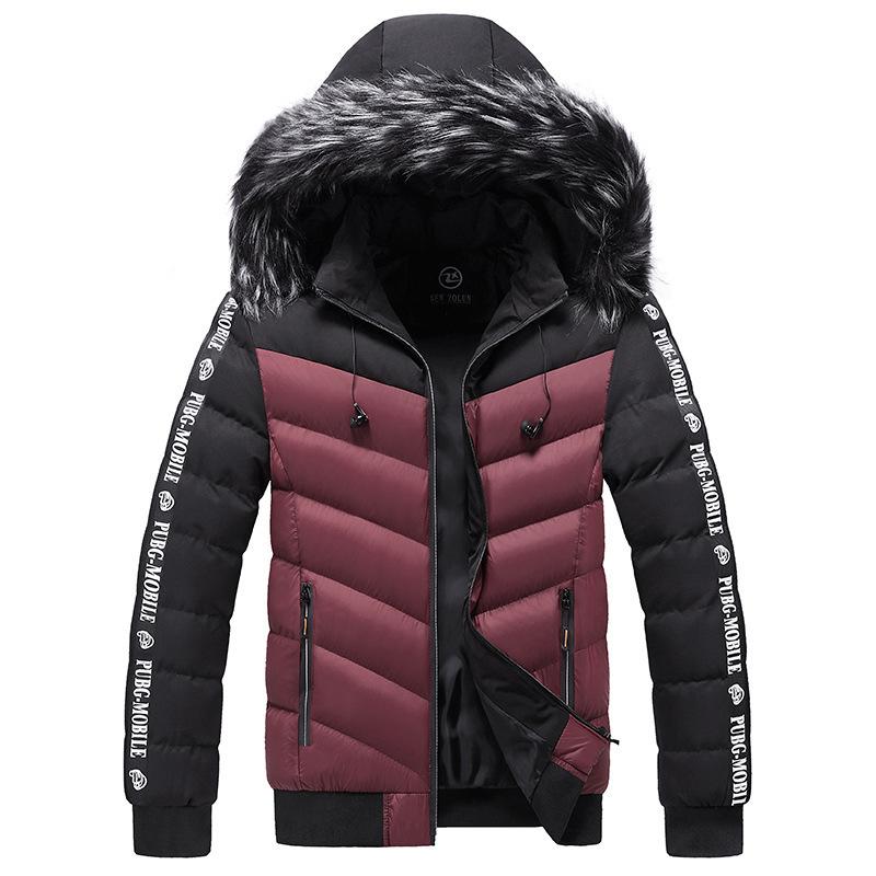 Winter Men's Padded Jacket Fashion Men Cotton Thick Warm Parkas Casual Windbreaker Thermal Hooded Coats Mens Clothing
