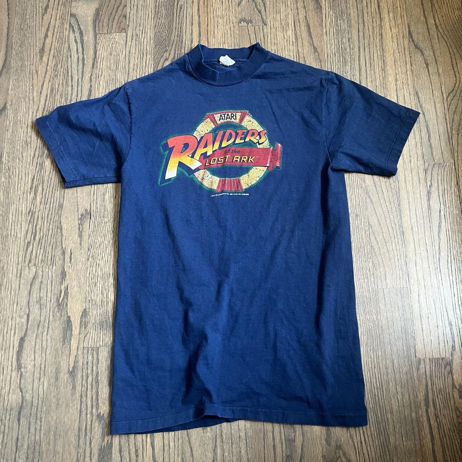 Vintage 80s Raiders Of The Lost Ark Video Game Promo Tee Sz M Unisex T-Shirt M