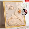 Creative Pearl Art on Stretched Frame Swan Duck Bird Pattern DIY Sparkling Bead Canvas Relaxing Handmade Craft Gift