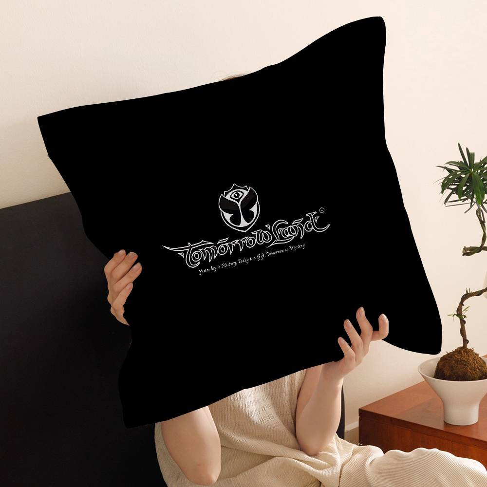 T-Tomorrowland Music Office Cushion Pillowcase Car Cushion Cover45X45Cm Lumbar Pillowcase Sofa Pillowcover