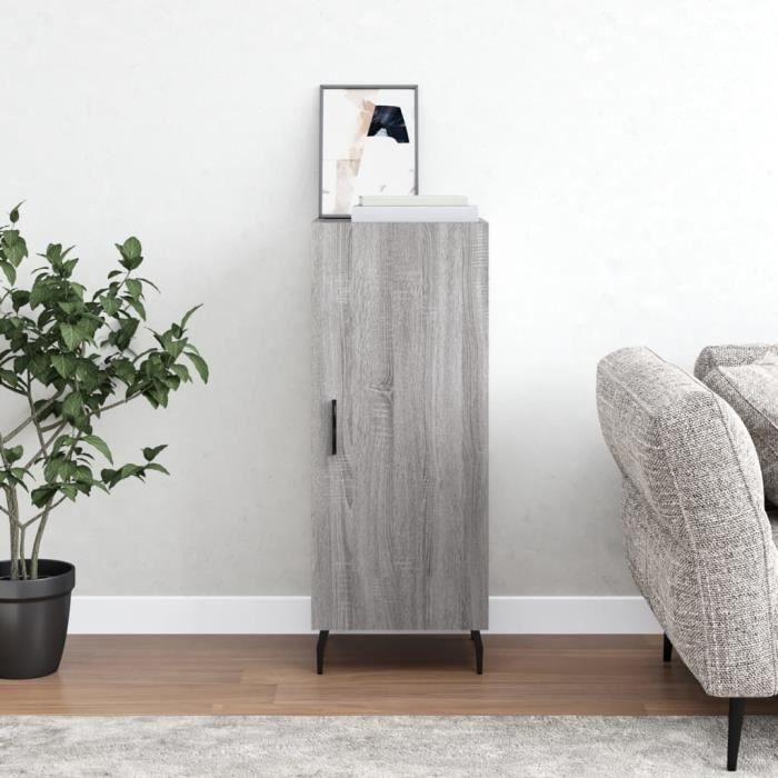 VidaXL Buffet Sonoma Grey 34.5x34x90 Cm Engineered Wood 828562