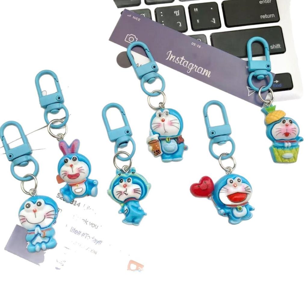 Doraemon Keychain: Cute Schoolbag Charm & Jewelry Accessory for Girls - Best Friend Gift