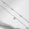 Moissanite D Color Double Layer Pendant Necklace 925 Sterling Silver Round Stylish Choker Necklace For Women Jewelry