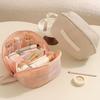 Hand-held Cosmetic Bag Large Capacity Toiletry Organizer Bag Multipurpose Mesh Makeup Bag Wash Bag
