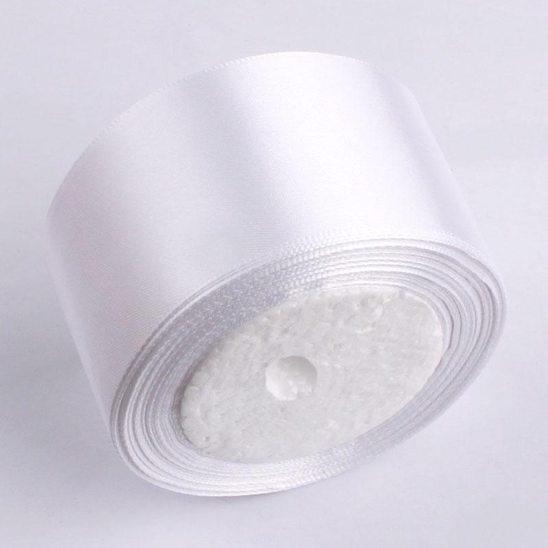 5cm Wide Handmade White Satin Silk Cloth Strips for Rose Flower Craft and Gift Wrapping