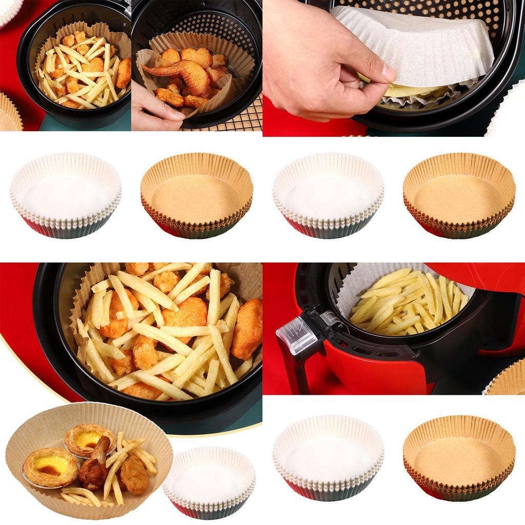 Oil-proof And Waterproof Air Fryer Paper Liner 30/50 Pcs