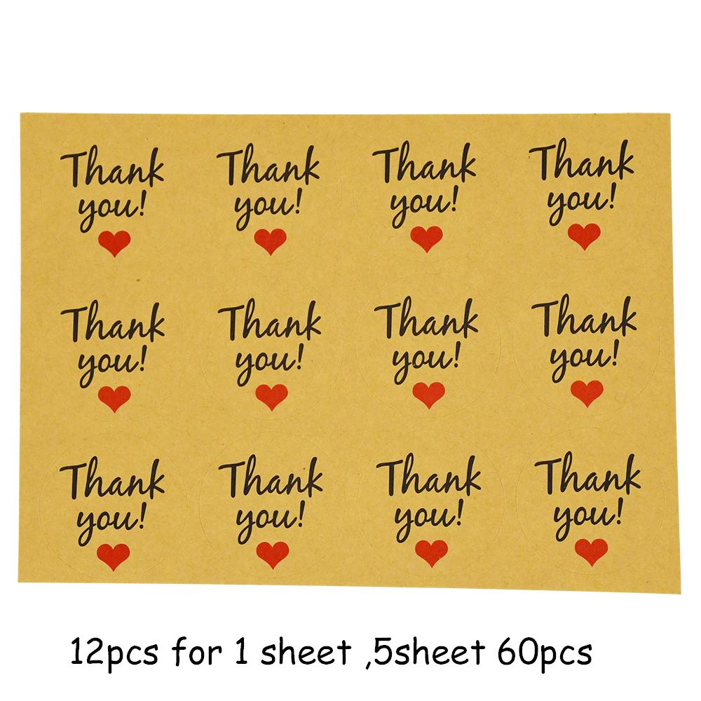 Custom Page Mark Autumn Stickers Thank You Diy X112