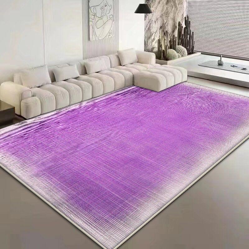 Solid Color Modern Large Living Room Carpet Simple Style Antiskid Sofa Table Mat Easy Clean Bedroom Decoration Room Rug Fluffy