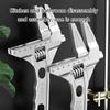 Adjustable Wrench Multifunctional Double Use Large Open End Wrench Household Open Bathroom Pipe Adjustable Wrench
