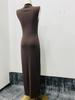 2026 New European & American Style Solid Color Sleeveless Knit Dress for Women.