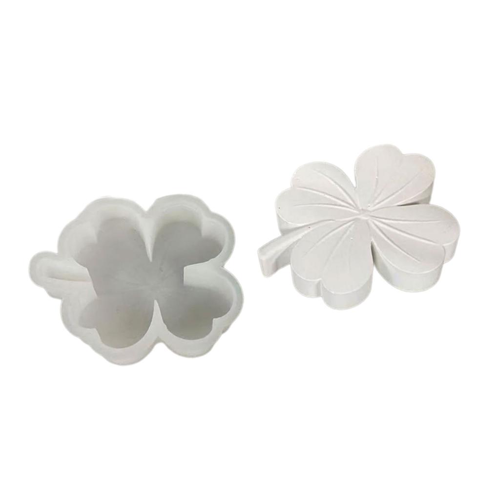 Clover Candle Molds Four Leaves Candle Molds for DIY Candle Soap Craft Home Decorations Christmas Gift