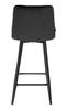 Half-stool, Bar Stool Tore Velvet Black 65 Cm