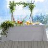 Soft Banquet Solid Color Wedding Rectangular Satin Table Cover Table Decorations Tablecloth