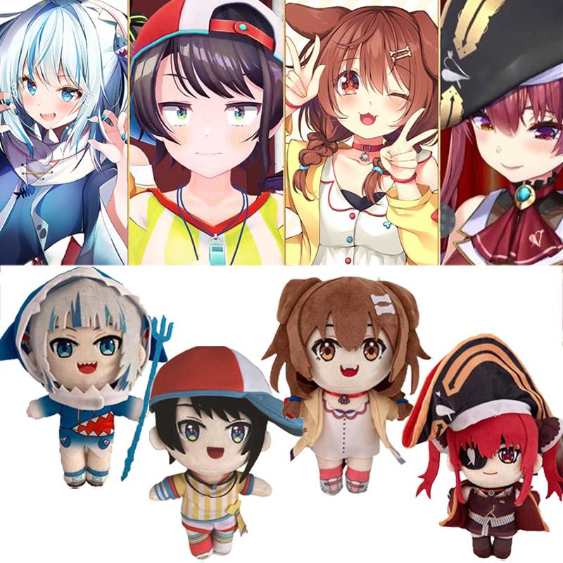 Hololive Plush Toys Inugami Korone Houshou Marine Plushie Dolls Anime Virtual YouTuber Cosplay Stuffed Figure Xmas Peluche Gifts