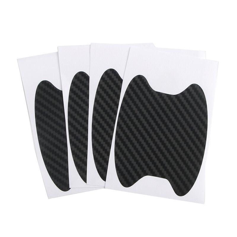 4PCS Car Door Handle Protective Film Carbon Fiber Stickers Scratch Resistant Covers Exterior Car Stickers for Cars Accessories