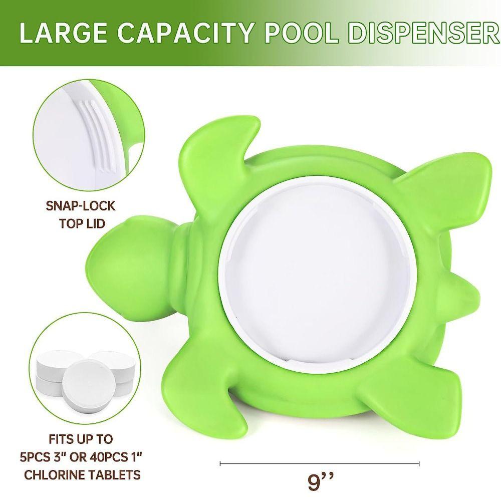 PVC Pool Chlor Schwimmer Spender Chlor Tabletten Schildkröte Schwimmer Schwimmbad Spa Whirlpool Zubehör