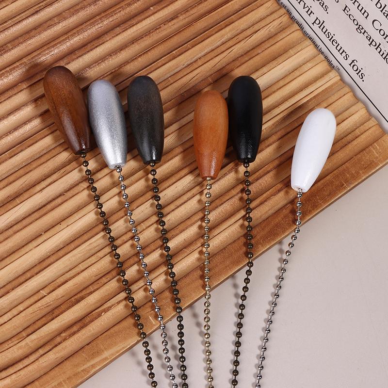 Ceiling Fan Chain Pulls Wooden Pull Chain Pendant Rope Extension Pull Chain Easy Install Removal For Ceiling Light Lamp Fan