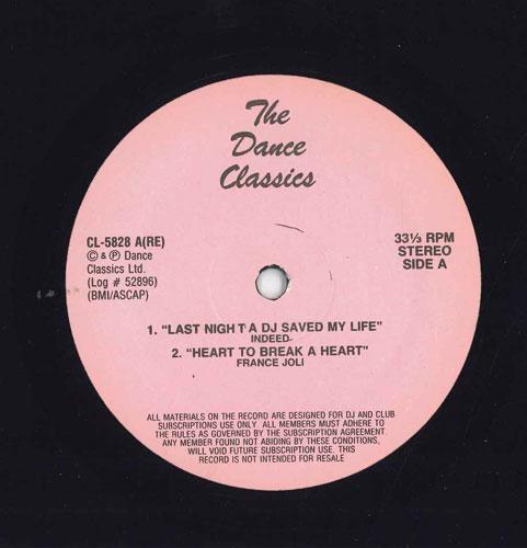 

12inch Record VARIOUS - Dance Classics CL5828 Dance & Electronica Used