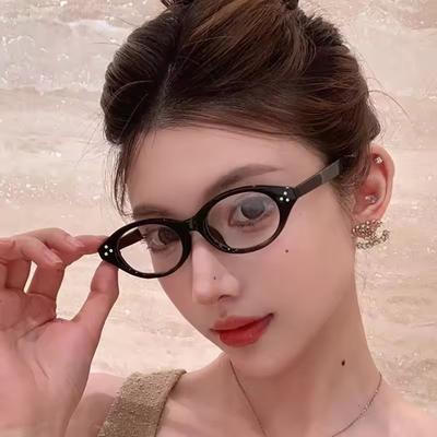 Blaulichtfilter Brille Klassisch Vintage Oval Brillen Damen Herren Retro Luxus Brillen Blaulichtblockierend Mann Dame Brillen