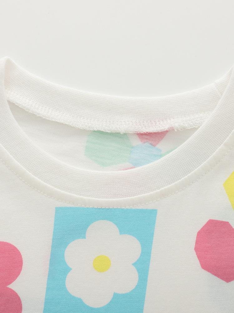 Malwee Sommer-Zweiteiler für Mädchen: Süßes Rundhals-Kurzarm-Outfit für Kinder