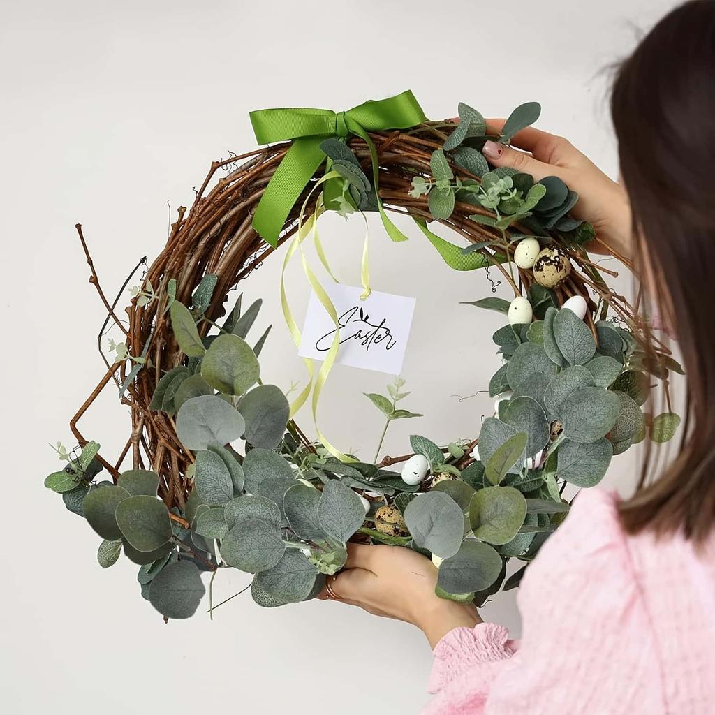20/40/60pcs Mix Eucalyptus Leaves Stems Bulk Artificial Eucalyptus Leaves Artificial Green Plant Set for Wedding Home Gift Decor