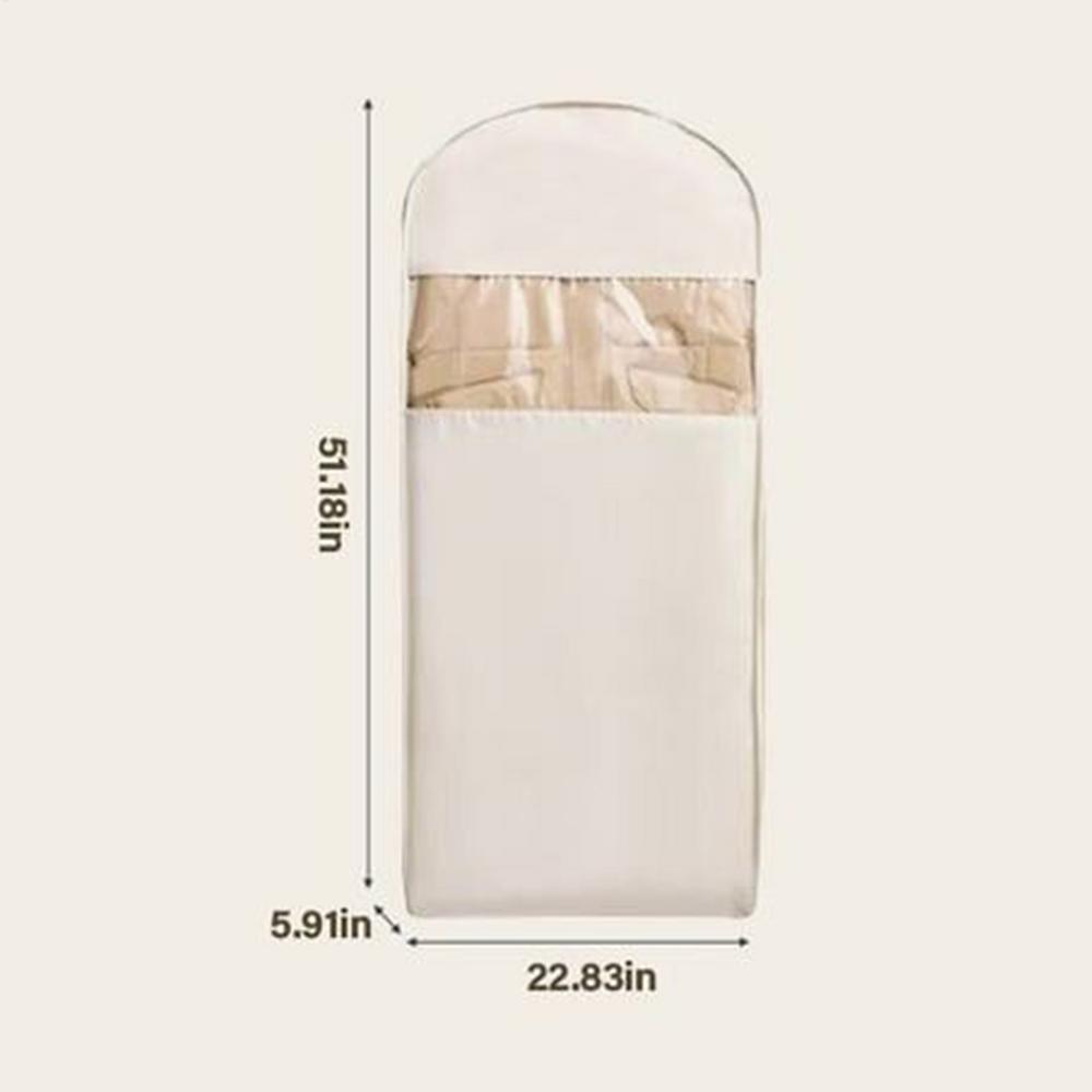 Garment Bag For Closet Storage Clothing Dust Bags With Self-Compression Zipper Space-Saving Hangable Garment Covers For Bedroom