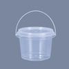 Baldes Mini de Plástico Transparente com Alças