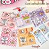 Cute Cartoon Style Adhesive Sealing Stickers for Cards and Gifts