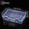 Transparent Plastic Storage Box For Small Component Jewelry Tool Box Bead Pills Organizer Nail Art Tip Case Container