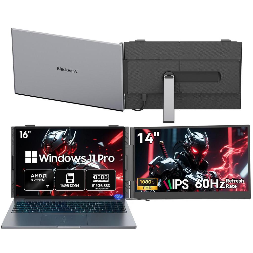 Blackview GamiBook 8 Laptop 16 Inch 16/32GB 512GB/1TB AMD Ryzen™ 7 7735HS 8 Cores16 Threads Windows11 Pro Notebook