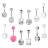 Neues Produkt 12-in-One Soft Pottery Balls Ackli Yayli Multi-Navel Nail Nabelring Punktion Schmuck